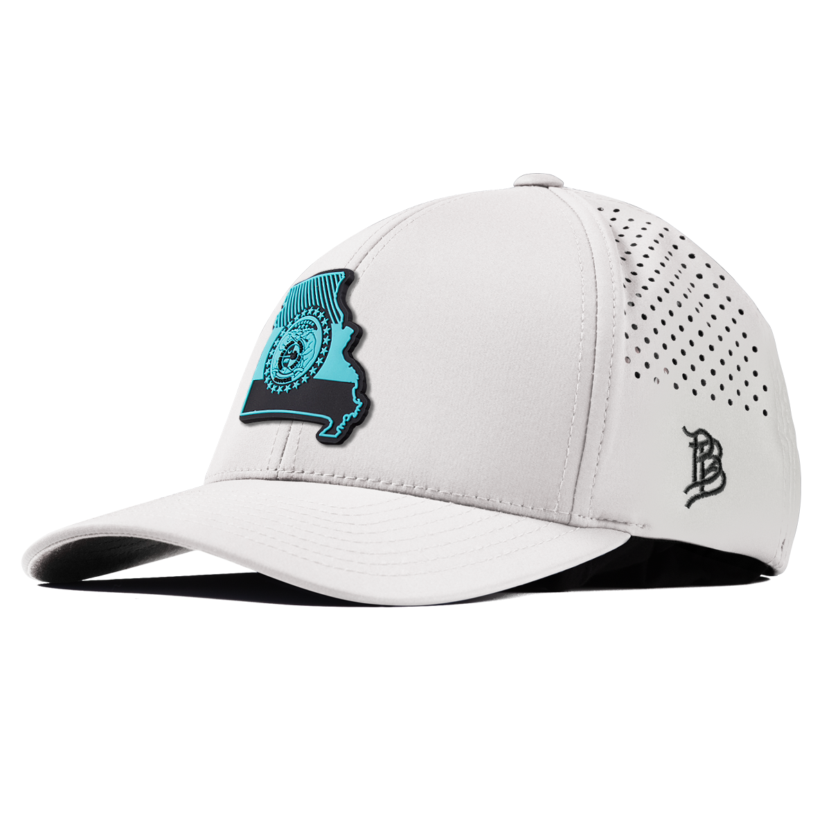 Missouri Turquoise Curved Performance White