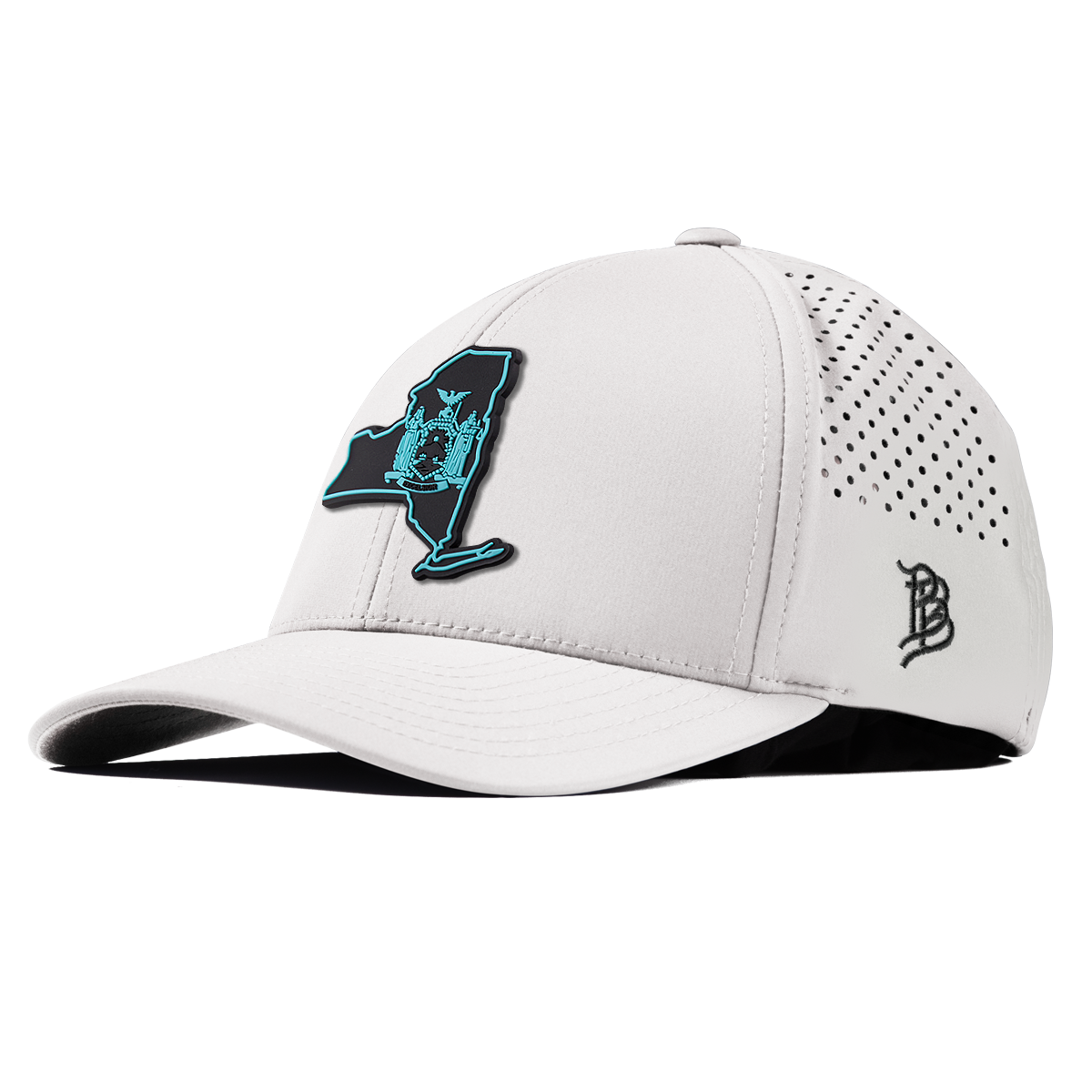 New York Turquoise Curved Performance White