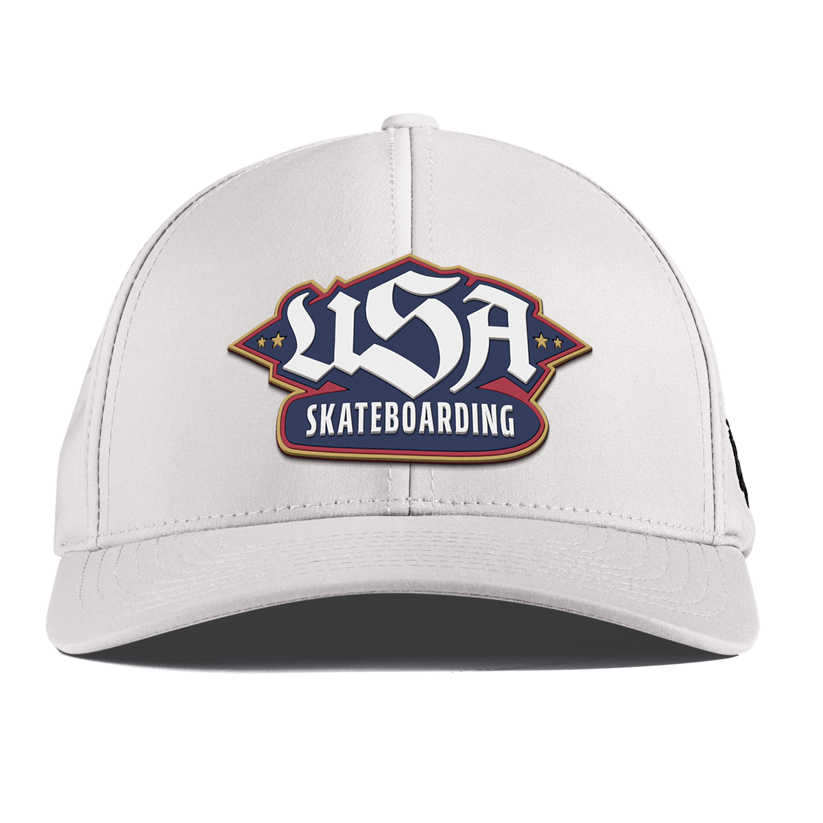USA Skateboarding Team Logo Curved Performance White