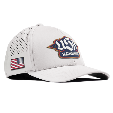 USA Skateboarding Team Logo Curved Performance White
