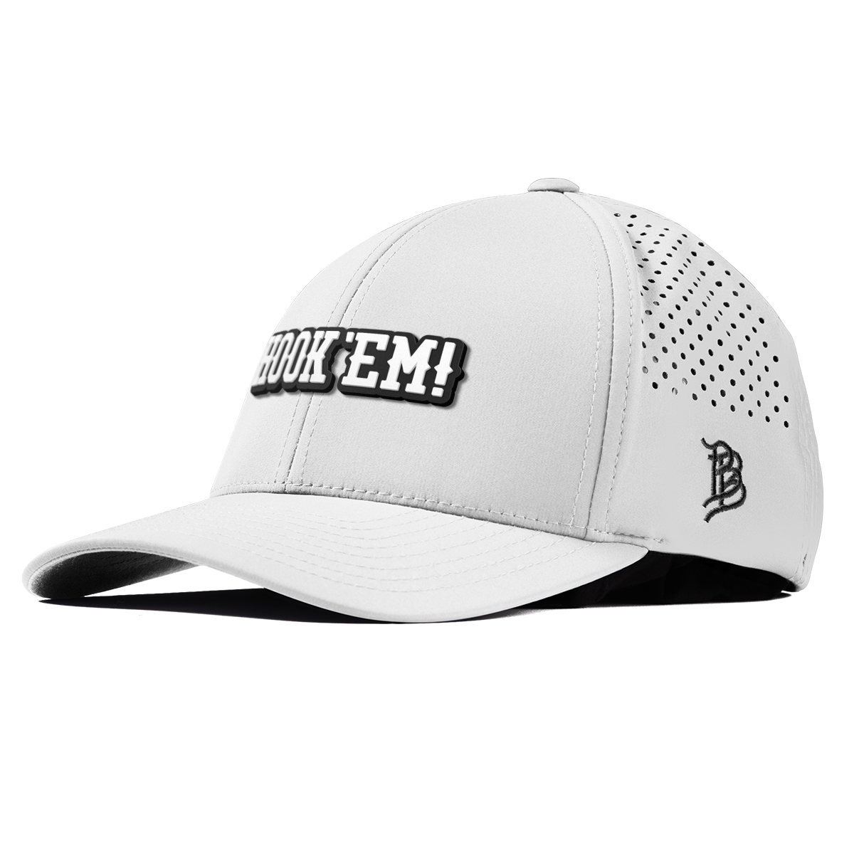 University of Texas "Vintage Hook'Em Horns" Curved Performance White