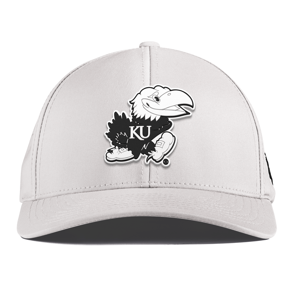 University of Kansas "Vintage Jayhawk" Curved Performance White