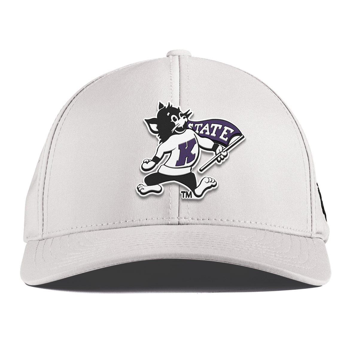 Kansas State University "Vintage Kansas State Wildcat" Curved Performance White