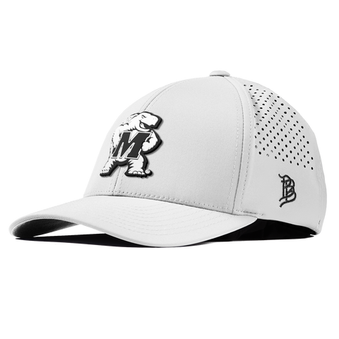 University of Maryland "Vintage Maryland Team Logo" Curved Performance White