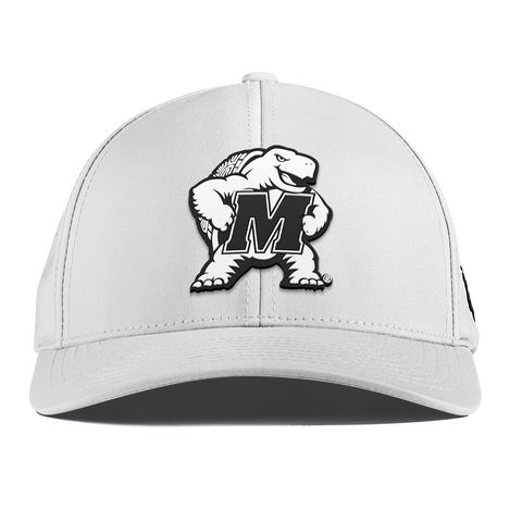 University of Maryland "Vintage Maryland Team Logo" Curved Performance White
