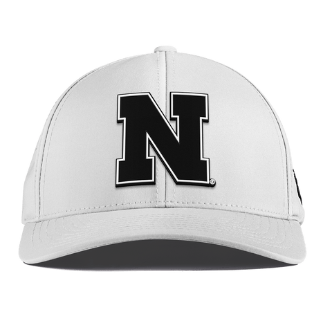 University of Nebraska "Vintage Nebraska Team Logo" Curved Performance White 
