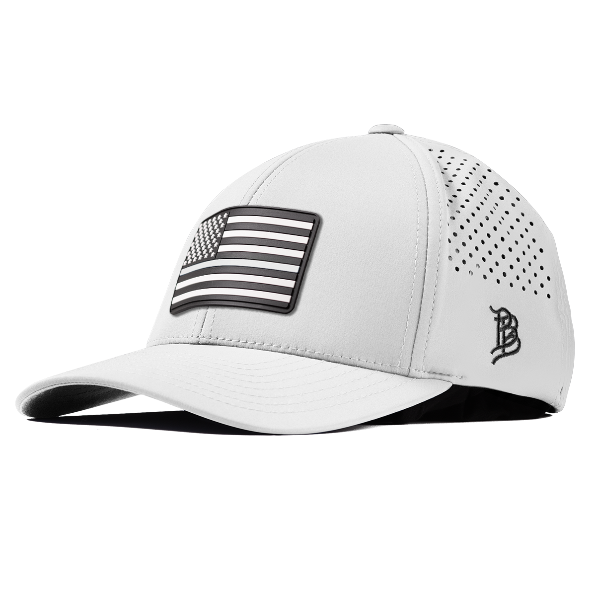 Vintage Old Glory Curved Performance White