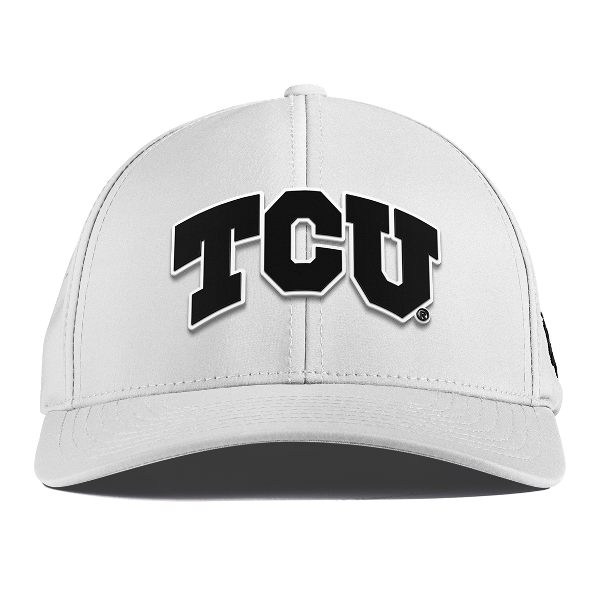 Texas Christian University "Vintage TCU Block" Curved Performance White
