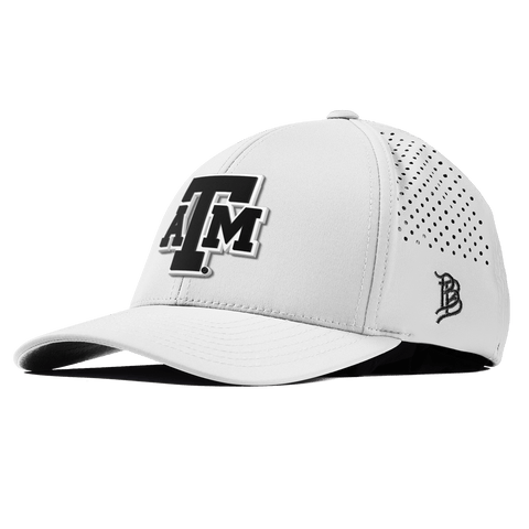 Texas A&M University "Vintage Texas A&M Block" Curved Performance White