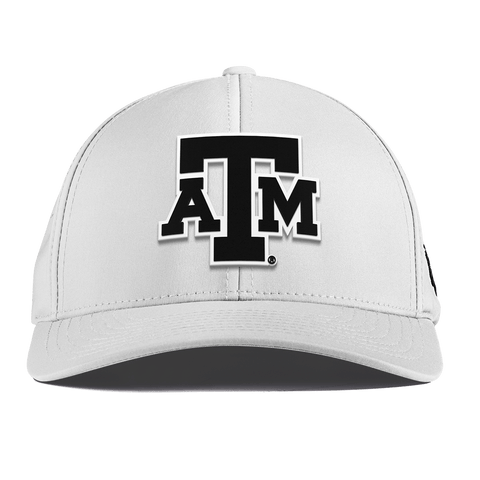 Texas A&M University "Vintage Texas A&M Block" Curved Performance White