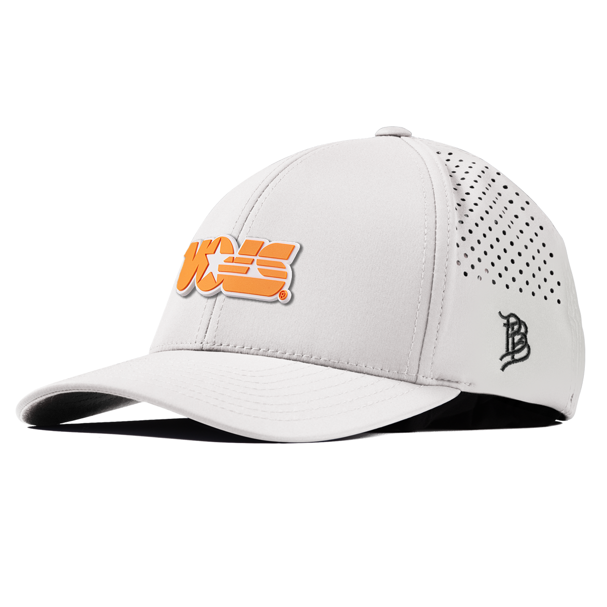 University of Tennessee "Tennessee Vols Block" Curved Performance White