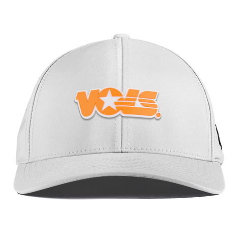 University of Tennessee "Tennessee Vols Block" Curved Performance White