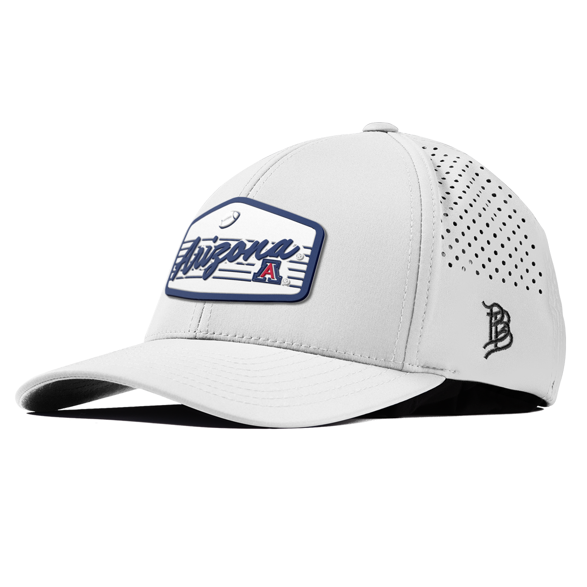 University of Arizona "Wildcats Football" Curved Performance White