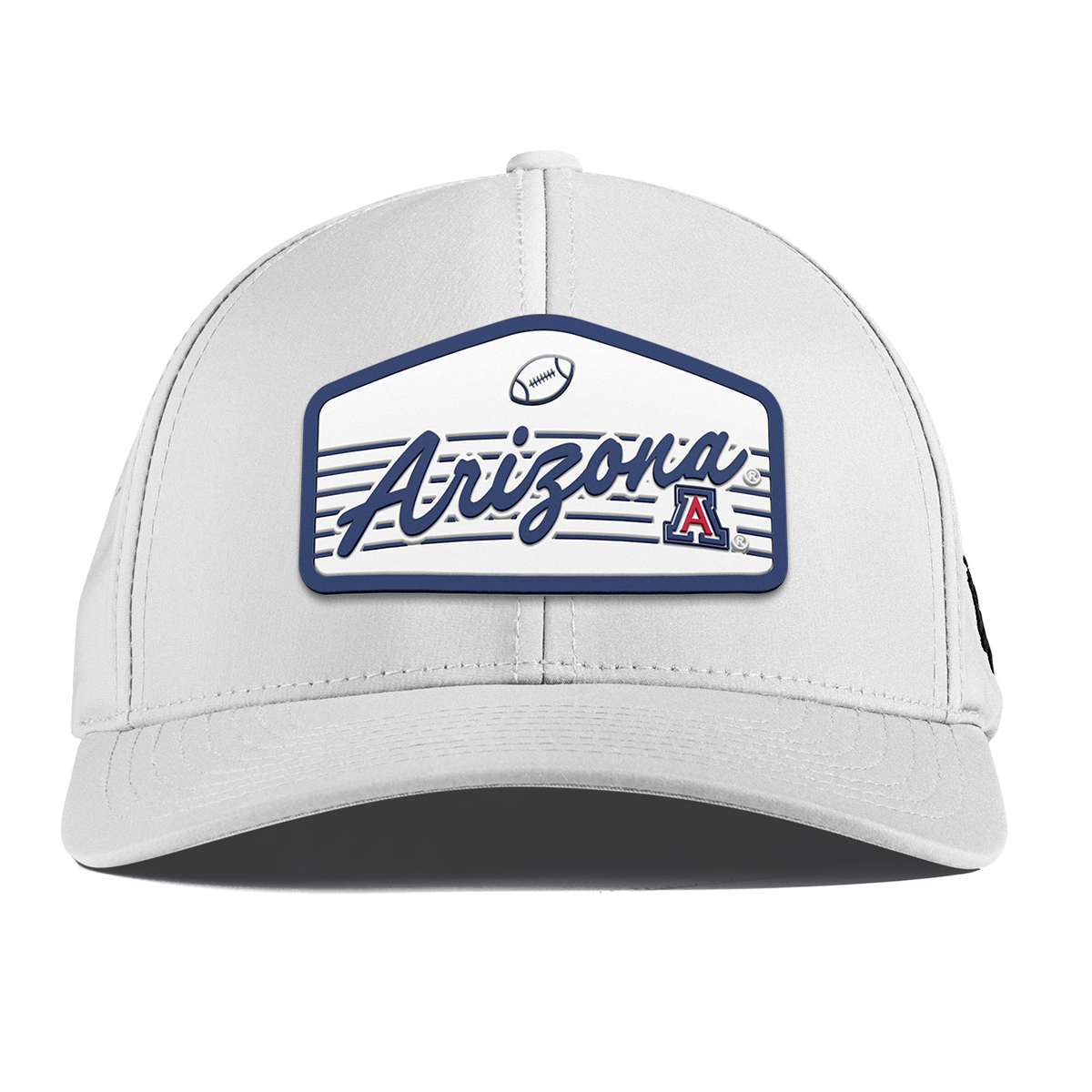 University of Arizona "Wildcats Football" Curved Performance White