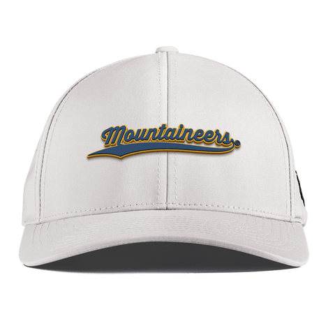 West Virginia University "West Virginia Mountaineers Script" Curved Performance White
