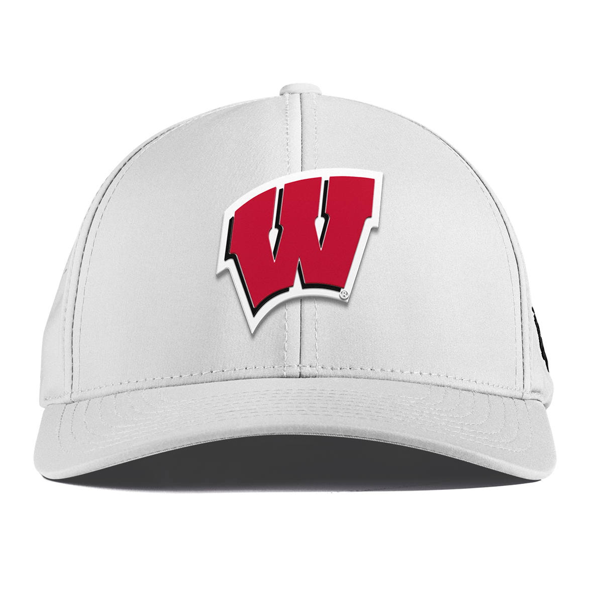 University of Wisconsin "Wisconsin Team Logo" Curved Performance White