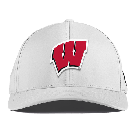 University of Wisconsin "Wisconsin Team Logo" Curved Performance White
