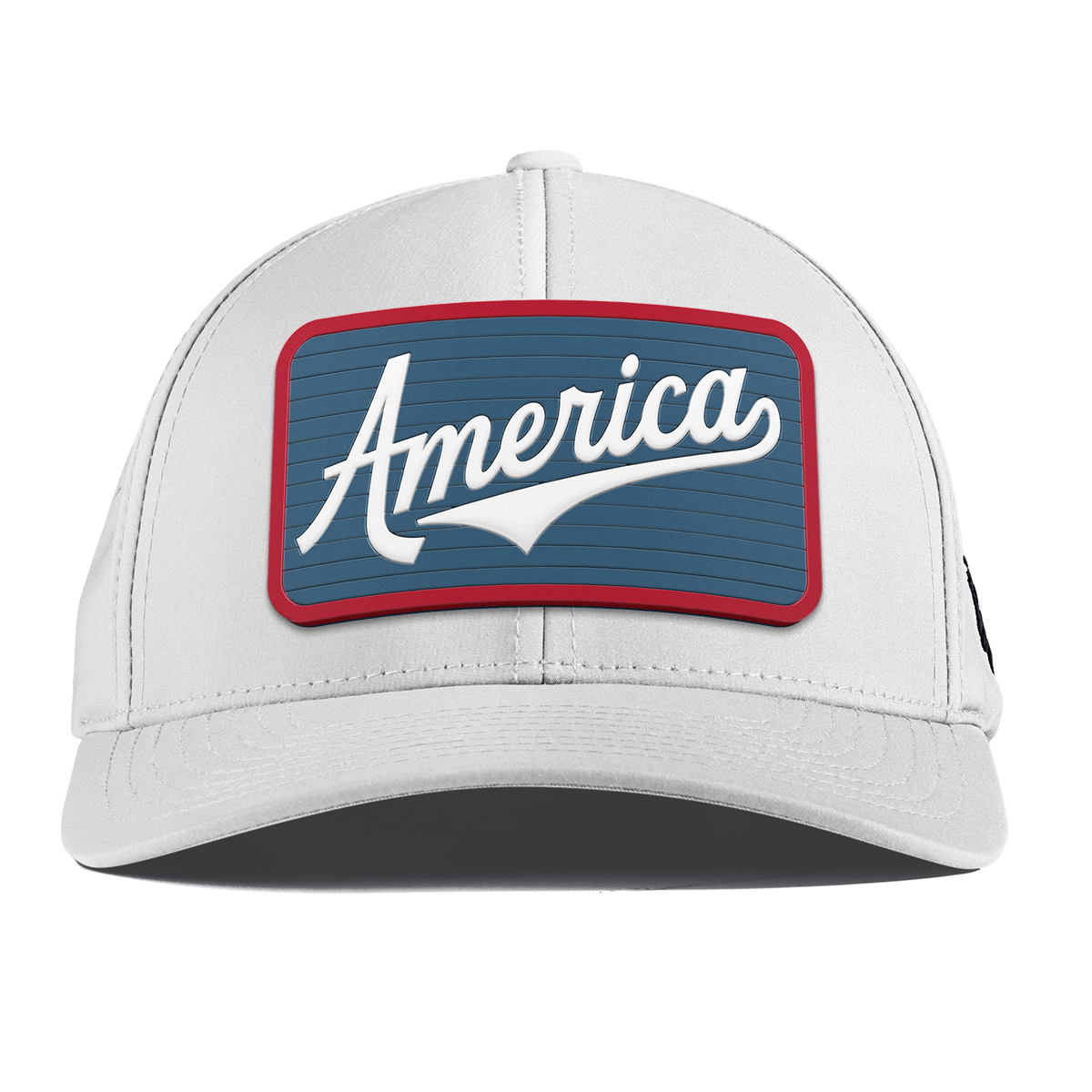 XL USA America Badge Curved Performance White