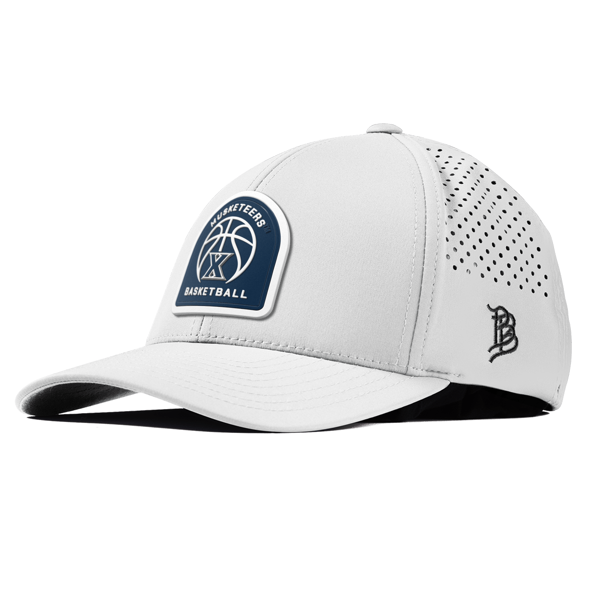 Xavier University "Xavier Basketball" Curved Performance White