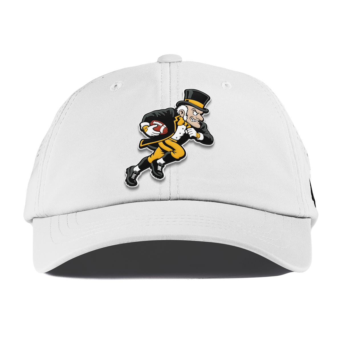 Wake Forest University "Rushing Deacon" Performance Dad Hat White