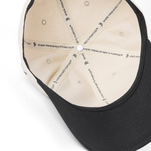 Bare Canvas Dad Hat Beige/Vintage Black