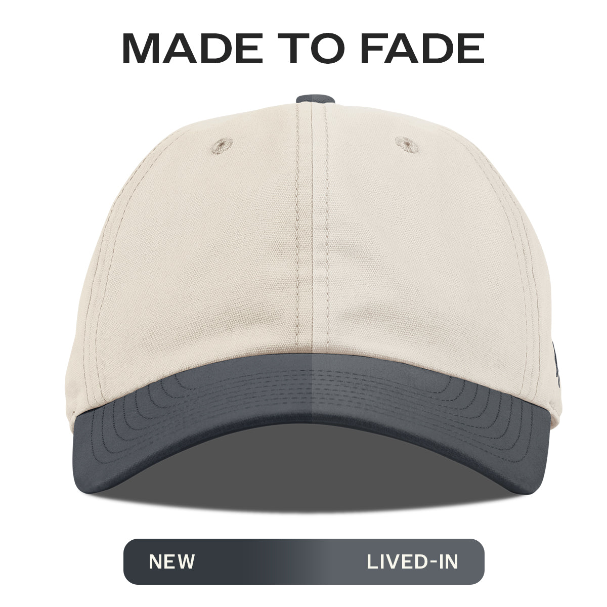 Bare Canvas Dad Hat Beige/Vintage Navy