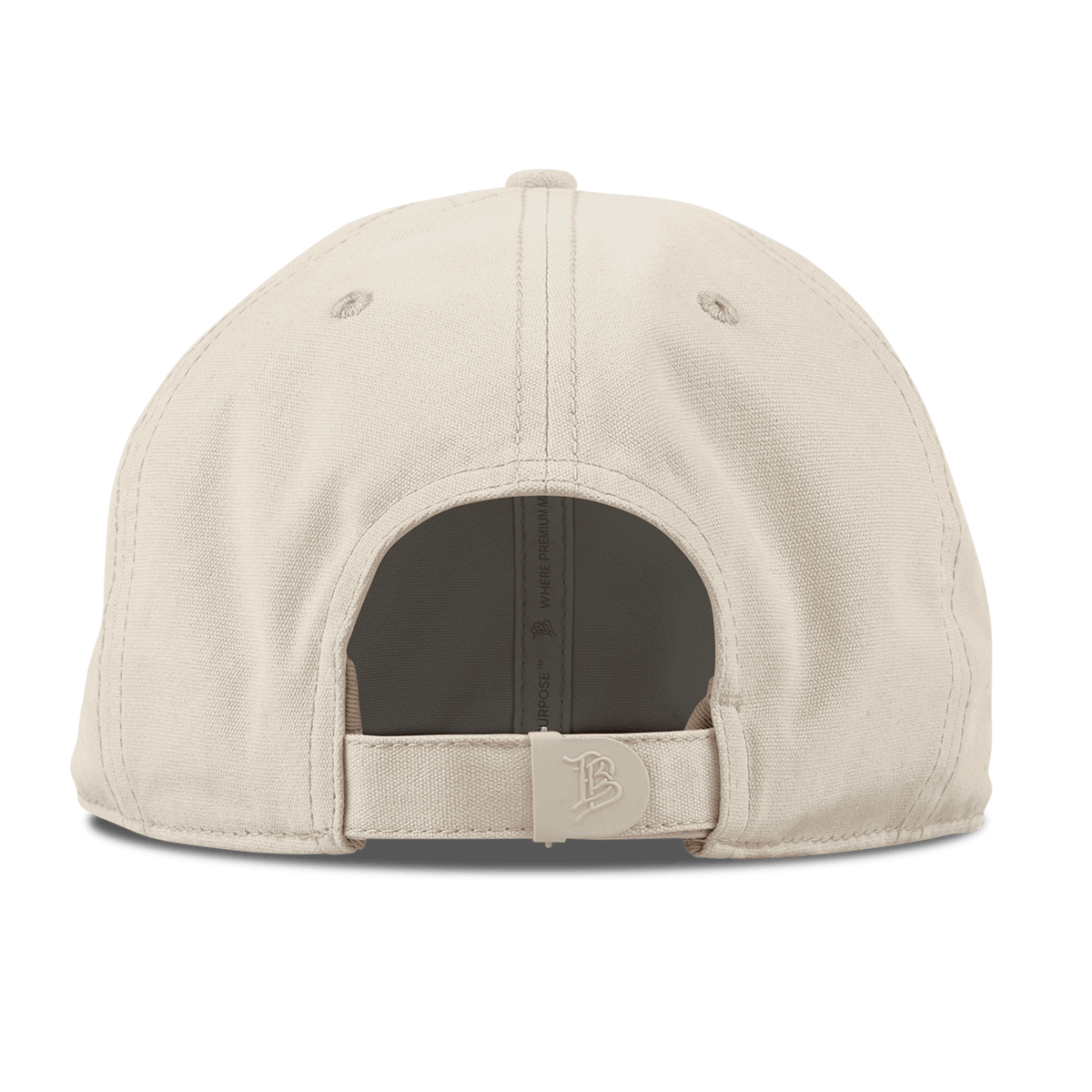 Bare Canvas Dad Hat Back Beige