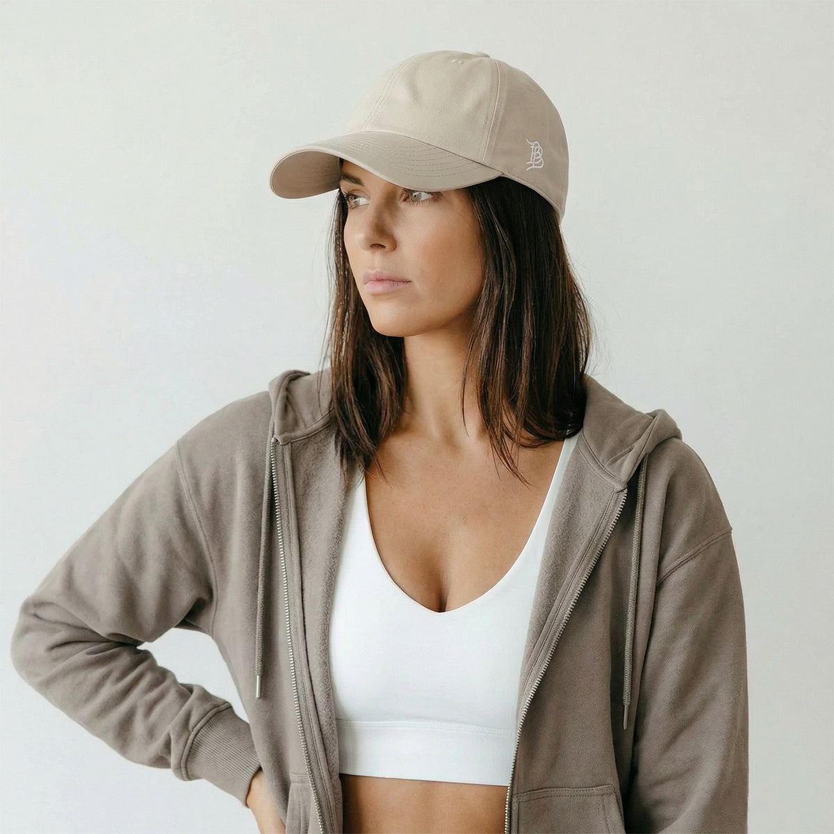 Bare Canvas Dad Hat Beige