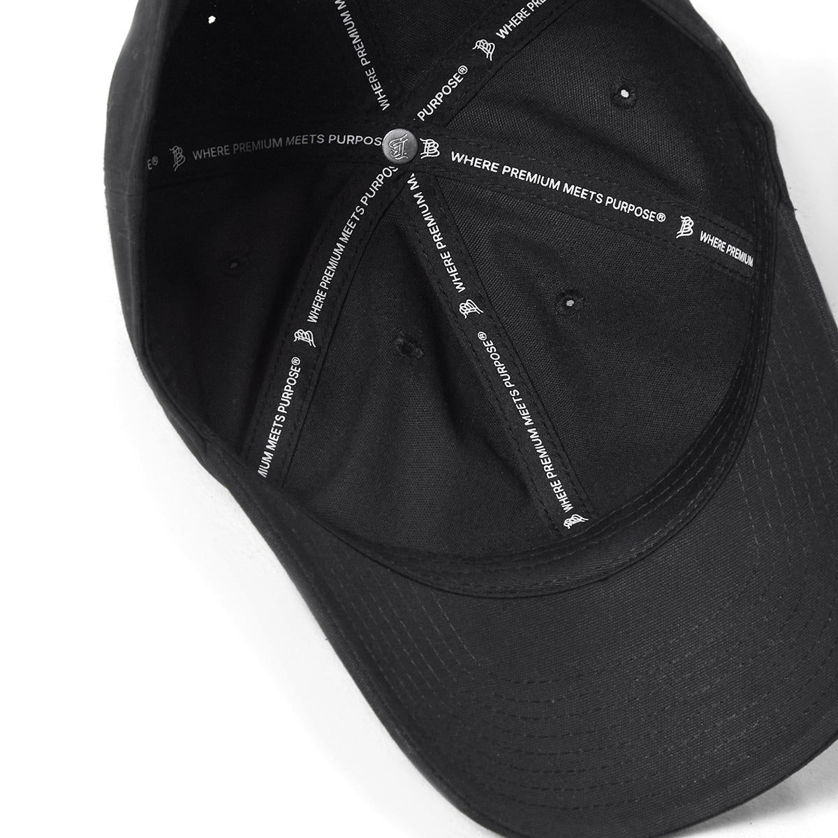 Bare Canvas Dad Hat Vintage Black