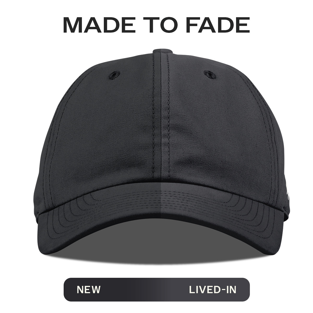 Bare Canvas Dad Hat Vintage Black