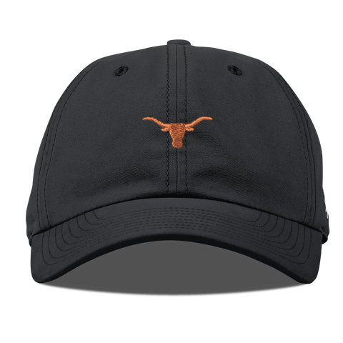University of Texas "Mini Texas Longhorn Stitched" Curved Canvas Dad Hat Vintage Black