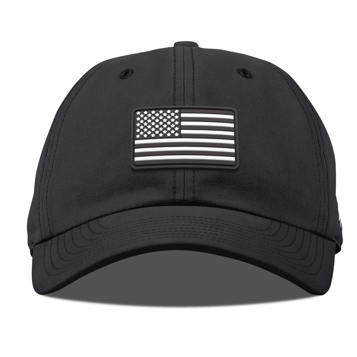 Mini Vintage Old Glory Curved Canvas Dad Hat Vintage Black