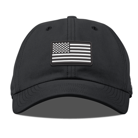 Mini Vintage Old Glory Curved Canvas Dad Hat Vintage Black