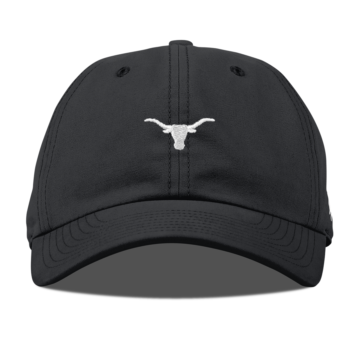 University of Texas "Mini Vintage Texas Longhorn Stitched" Curved Canvas Dad Hat Vintage Black