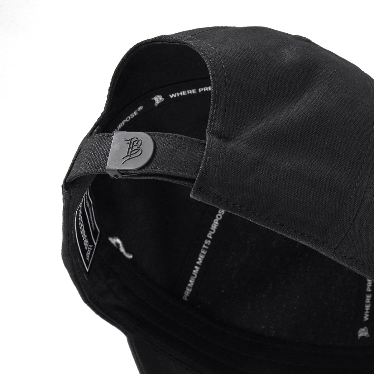 Bare Canvas Dad Hat Vintage Black