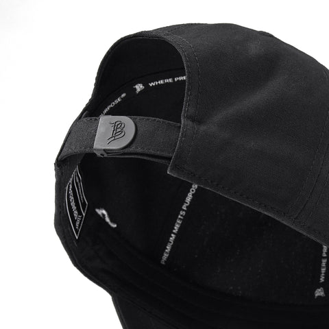 Bare Canvas Dad Hat Vintage Black