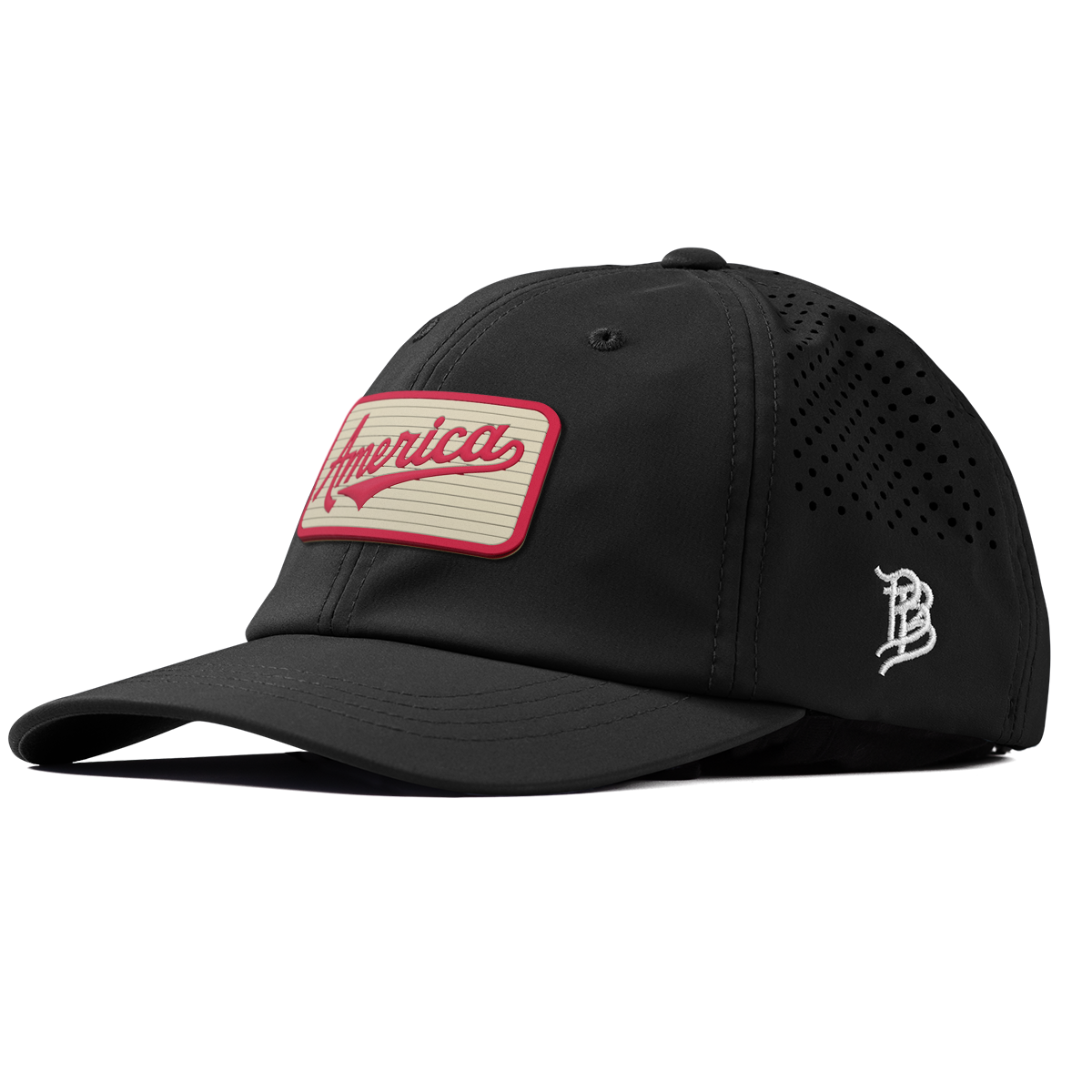 America Badge Performance Dad Hat Black