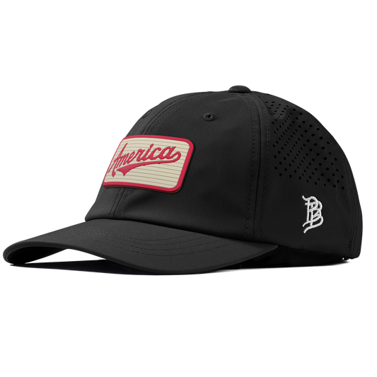 America Badge Performance Dad Hat Black