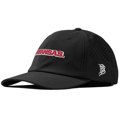 University of Arkansas "Arkansas Block" Performance Dad Hat Black