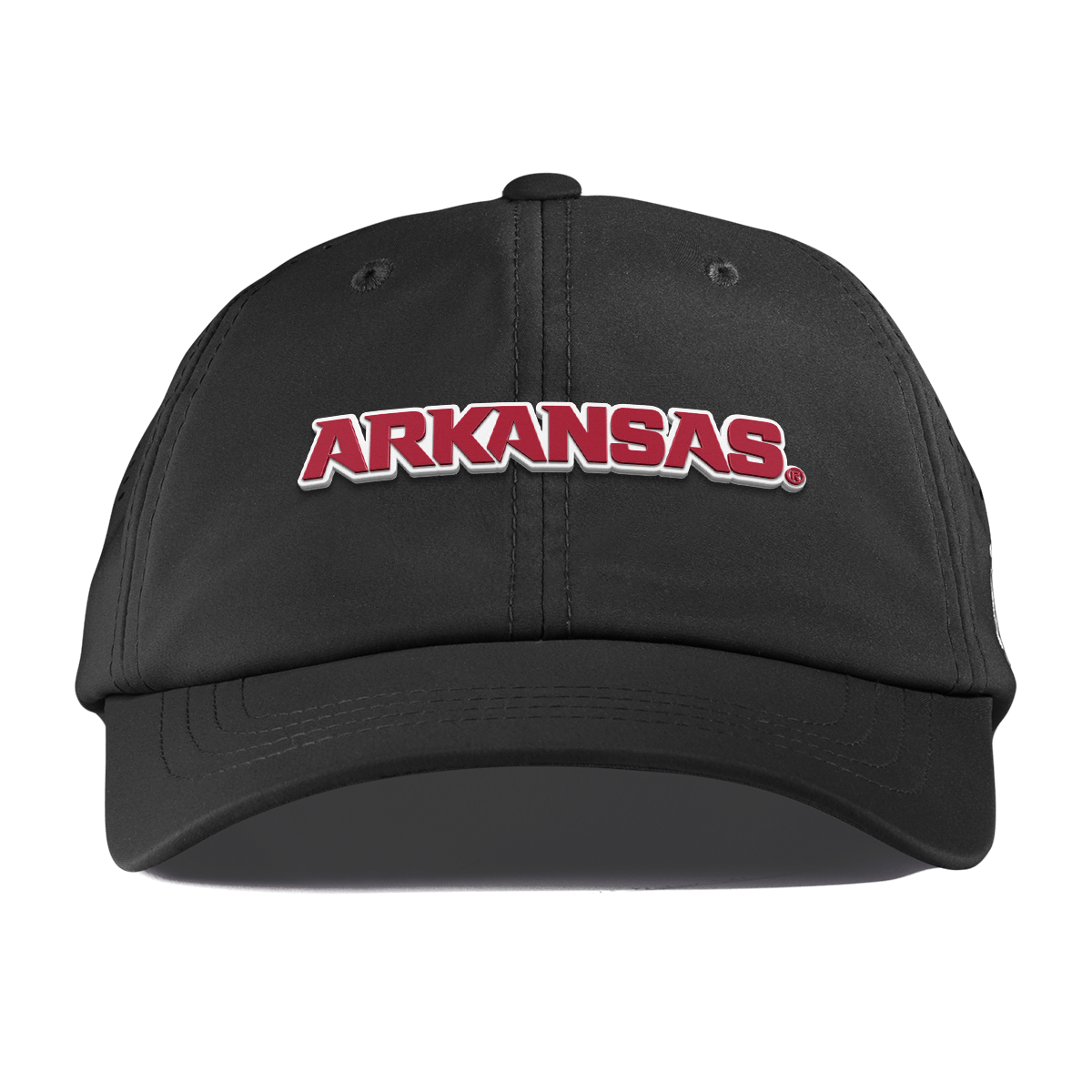 University of Arkansas "Arkansas Block" Performance Dad Hat Black