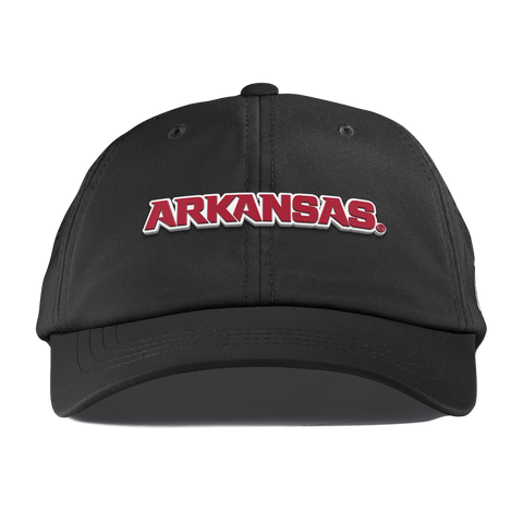 University of Arkansas "Arkansas Block" Performance Dad Hat Black