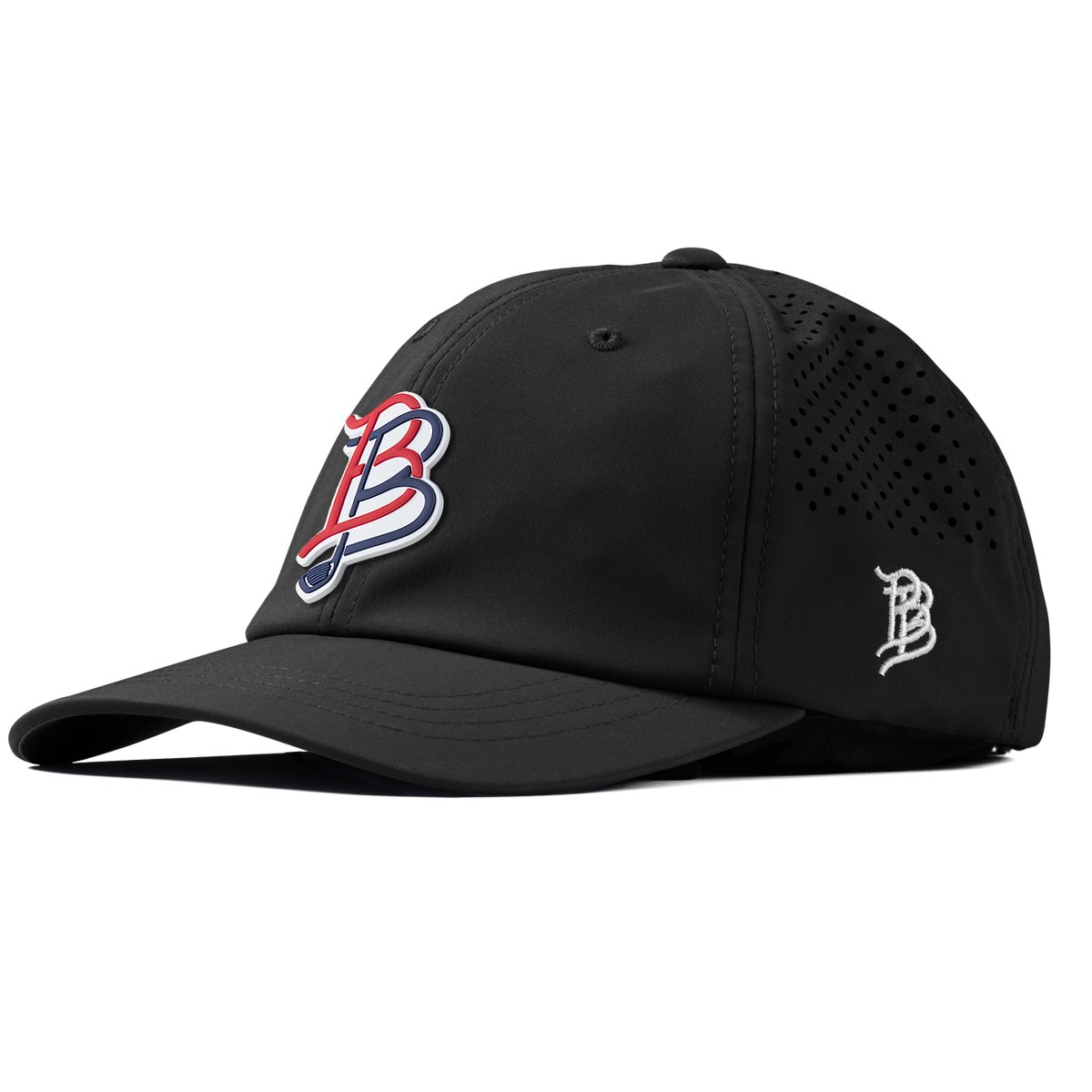 BB Golf USA Performance Dad Hat Black