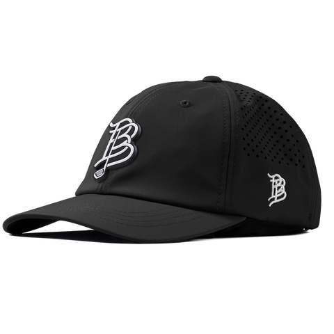 BB Golf Cutout PVC Performance Dad Hat Black