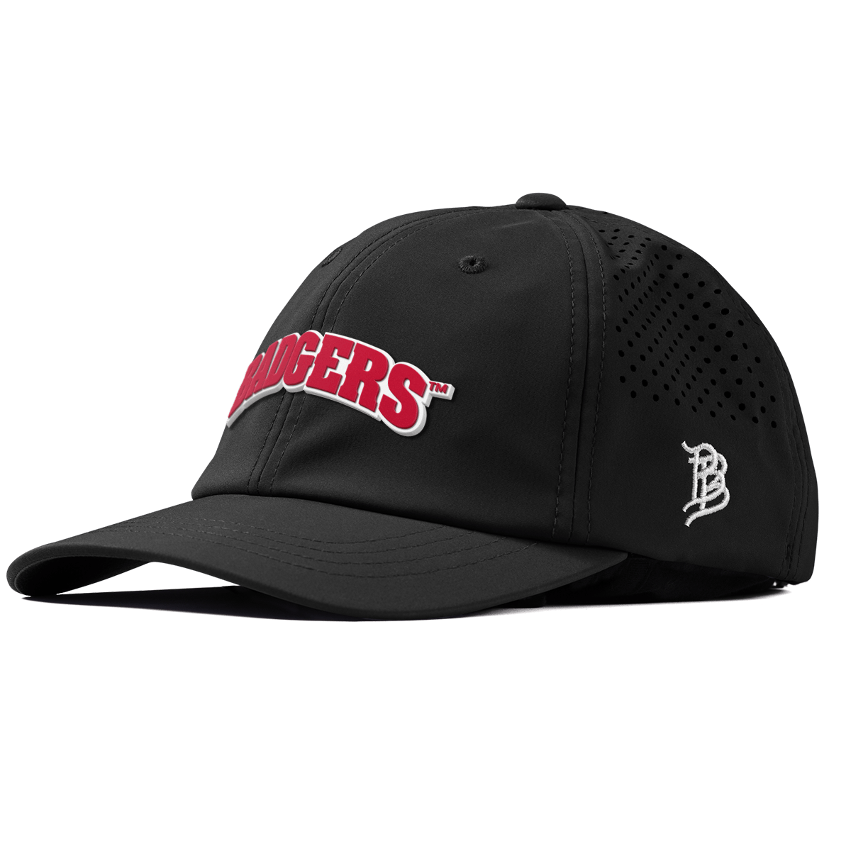 University of Wisconsin "Badgers Block" Performance Dad Hat Black