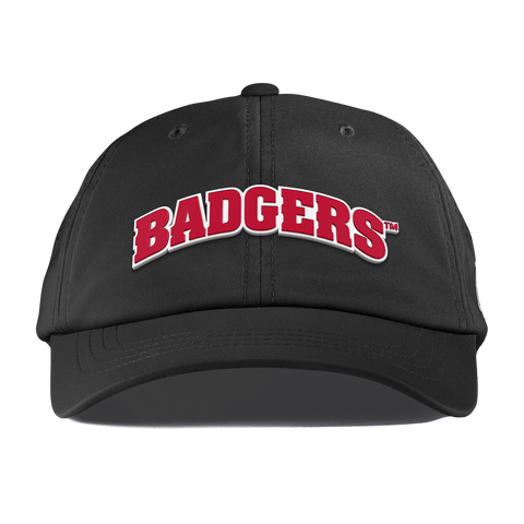 University of Wisconsin "Badgers Block" Performance Dad Hat Black