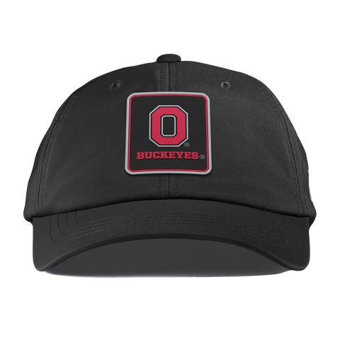 Ohio State University "Buckeyes Badge" Performance Dad Hat Black