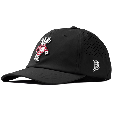 University of Wisconsin "Bucky Badger" Performance Dad Hat Black