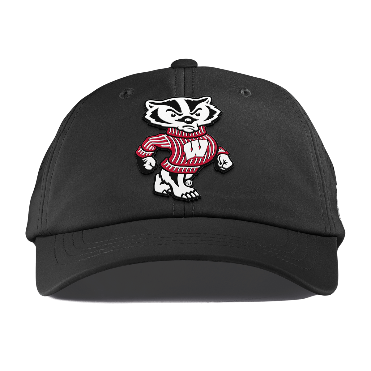 University of Wisconsin "Bucky Badger" Performance Dad Hat Black