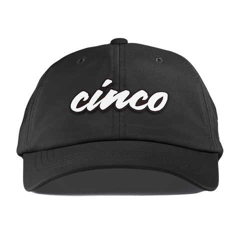 Cinco Script Performance Dad Hat Black