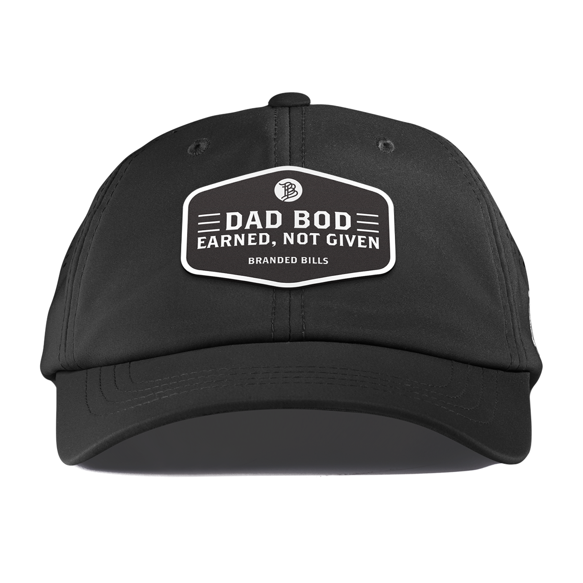 Dad Bod Performance Dad Hat Black